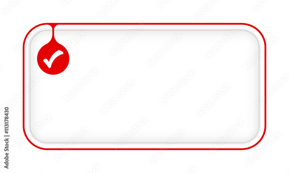 Poster vector simple box to fill your text and check box