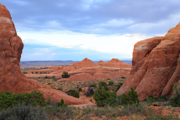 Fototapeta premium Panorama from Arches National Park, Utah. USA