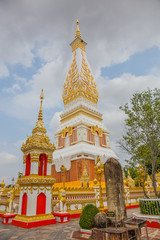 Naklejka premium Wat Phra That Phanom is the sacred area in the south of Nakhon Phanom province, northeastern Thailand.