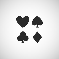 playing card symbols icon