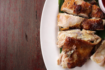 Roasted chicken thai food