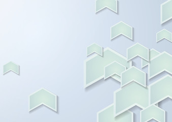 3d White Arrows Background
