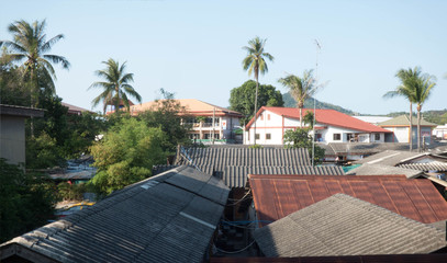 thailand rooftops at chaweng koh samui not edited photo