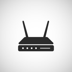 Fototapeta premium wifi modem icon