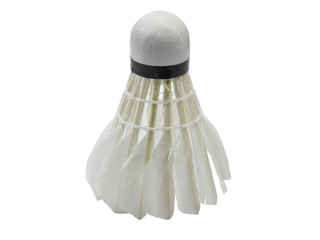 Fototapeta na wymiar shuttlecock badminton in white background isolate with clipping path
