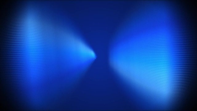 Blue motion background with radiant strings, loop