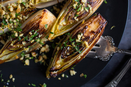 Seared endive with gremolata