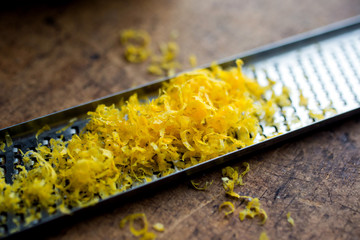 Freshly grated lemon zest