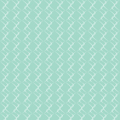 Abstract white waves on green pattern, vector