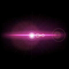 Abstract background with pink lens flare