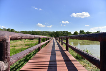 Obraz premium Bridge with blue sky