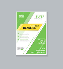 green brochure, flyer ,report Layout design template, and cover design for business