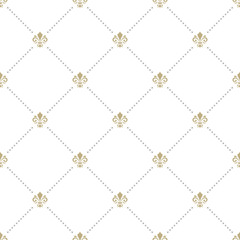 Seamless Vector Pattern With Royal Lily