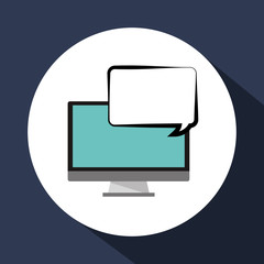 Communication design. Media icon. Flat illustration, vector grap