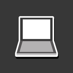 laptop design. gadget icon. Flat illustration, vector graphic