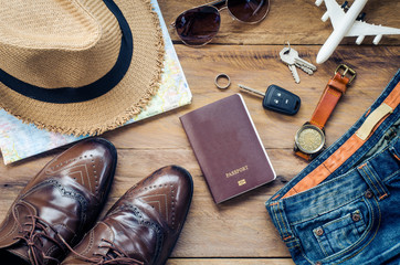 Travel Clothing accessories apparel along for the men