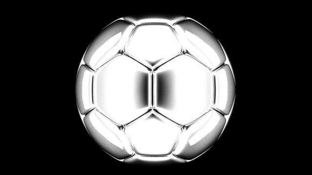 soccer ball rotating 3d render