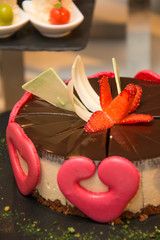 Triple layer chocolate cake