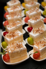 Coconut cake with  topping coconut meat