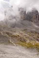 Fototapeta premium Alpine landscape in the Dolomites, Italy, Europe