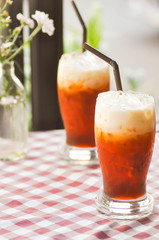 Milk tea or Thai milk tea