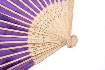 Art hand fan is in the airbrush isolated on white background