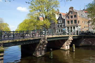 Naklejka premium Amsterdam, Altstadt, Brouwersgracht