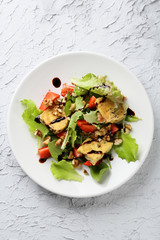 vegan salad with tofu