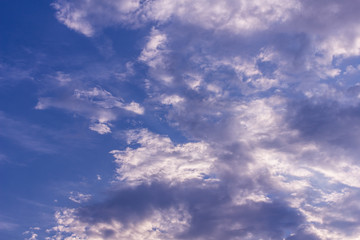 Obraz premium Beauty blue sky with clouds, Texture and background