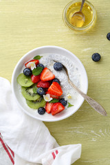 bowl with yogurt and chia