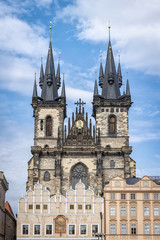 Fototapeta na wymiar Church of Mother of God before Tyn in Prague