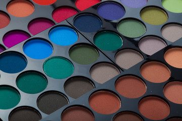 Cosmetic.Makeup. Eye-shadow pallet for professional make up artist. © Jenov Jenovallen