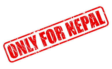 ONLY FOR NEPAL red stamp text