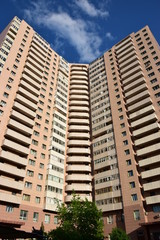 Fototapeta premium Modern multistorey residential building