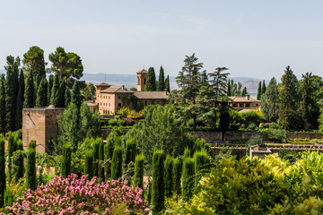 Fototapeta na wymiar Alhambra de Granada, setting, Granada City, Andalusia, Spain.