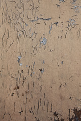 Old cracked paint on the wall