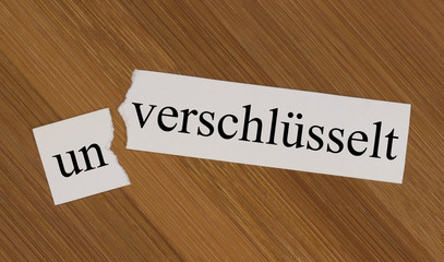 verschlüsselt, unverschlüsselt