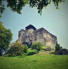 Fototapeta na wymiar Trencin Castle, Europe-Slovak Republic. Beautiful old architecture.