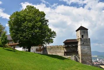 Fototapeta na wymiar Trencin Castle, Europe-Slovak Republic. Beautiful old architecture.