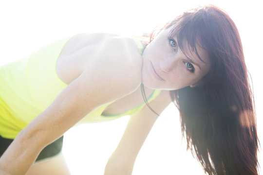 Portrait of female jogger