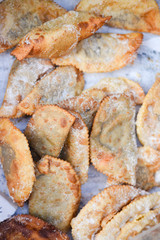 Pastries and cakes. Photo close up