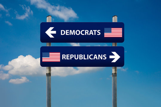 democrat and republican concepts in american election