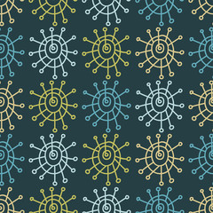 Ethnic boho seamless pattern. Print. Repeating background. Cloth design, wallpaper.