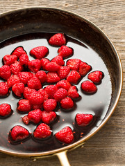 rustic french raspberry fruit compote preserve