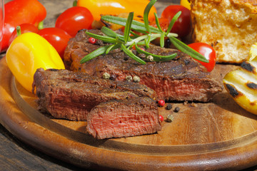 Grilled fillet of beef