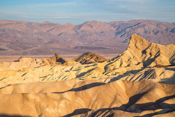 Sunrise at Zabriskie Point in Death Valley National Park, California, USA
