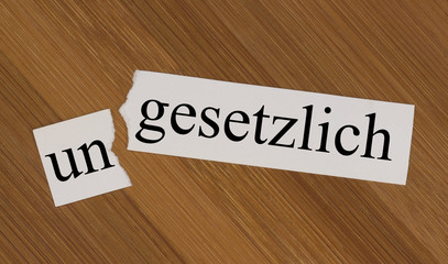 gesetzlich, ungesetzlich