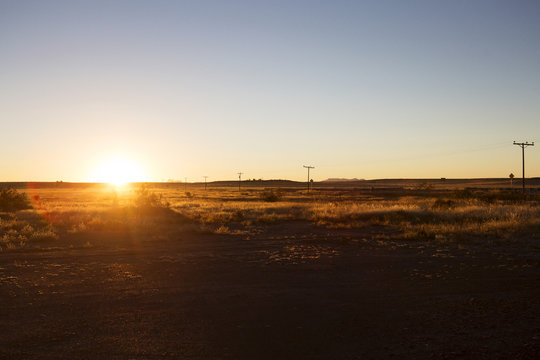 Landscape at sunset