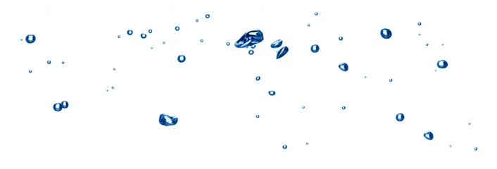 Schilderijen op glas blue water wave liquid splash bubble drink © Lumos sp