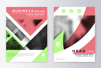 Annual report brochure. Leaflet cover presentation layout.